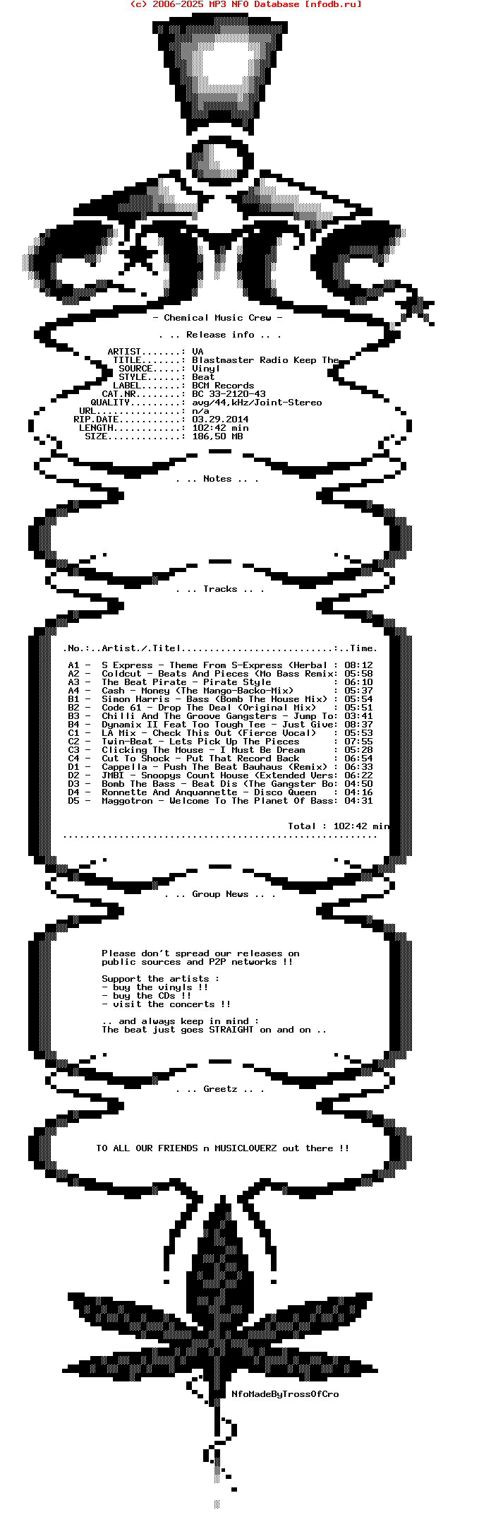 VA--Blastmaster_Radio_Keep_The_Frequency_Clear_(BC_33-2120-43)-Vinyl-1988-CMC_INT