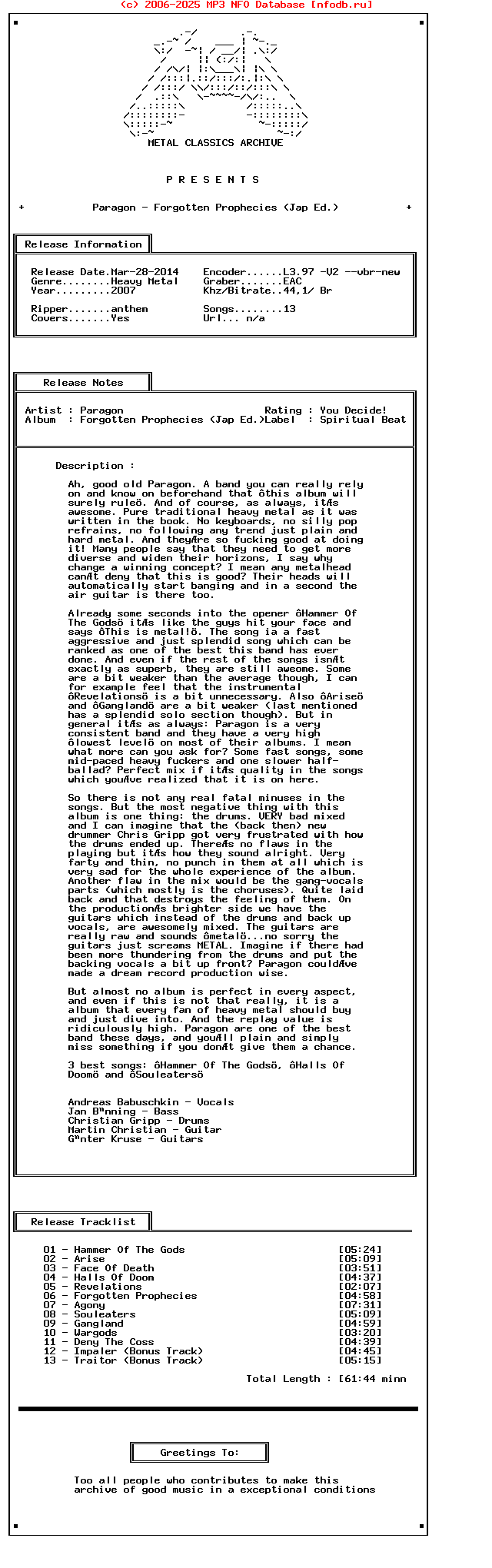 Paragon_-_Forgotten_Prophecies_(JAP_ED.)-2007-Mca_Int