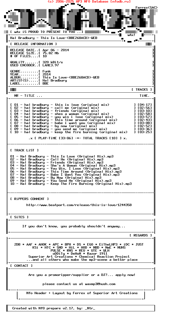 Hal_Bradbury-This_Is_Love-(BBE268ACD)-WEB-2014