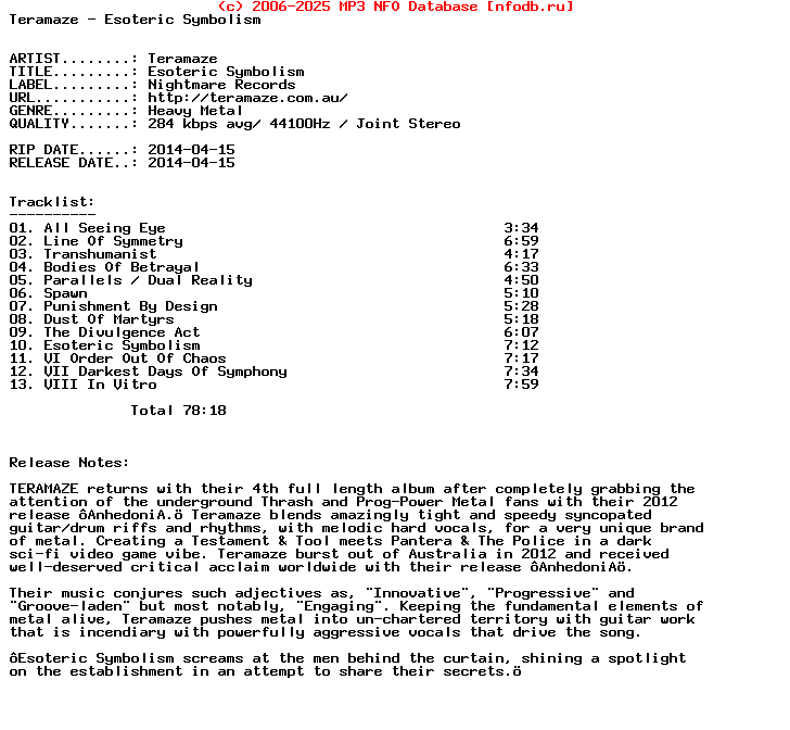 Teramaze-Esoteric_Symbolism-2014
