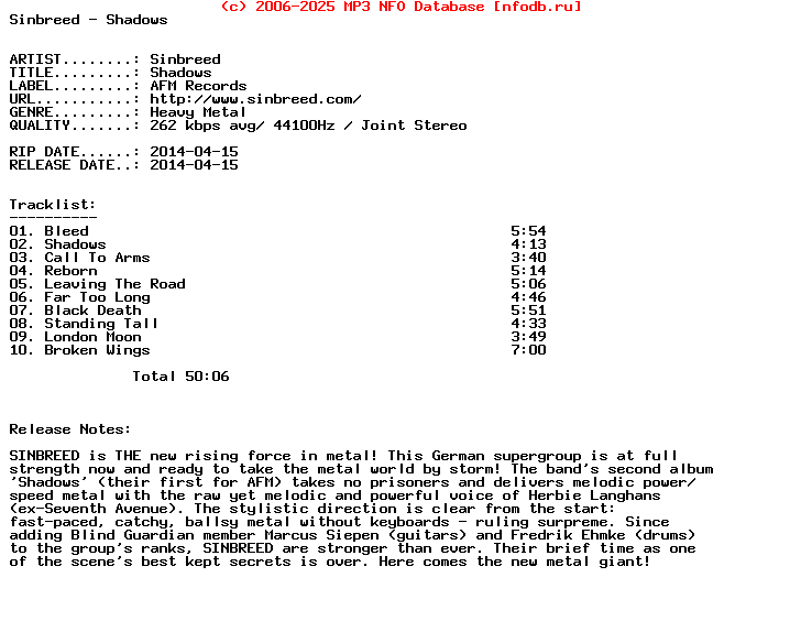 Sinbreed-Shadows-2014