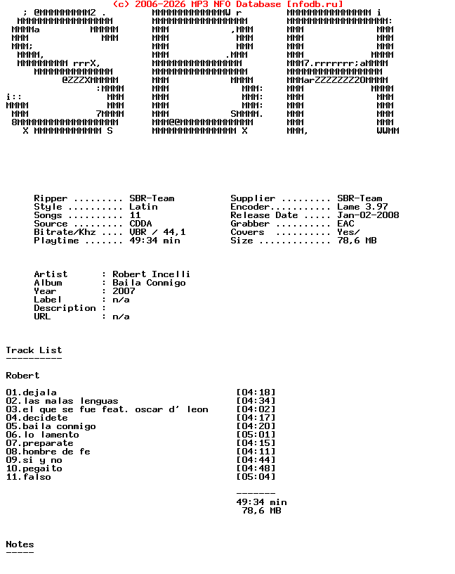 Robert_Incelli-Baila_Conmigo-SP-2007-SBR