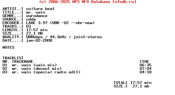 Culture_Beat_-_Mr_Vain-CDM-1993