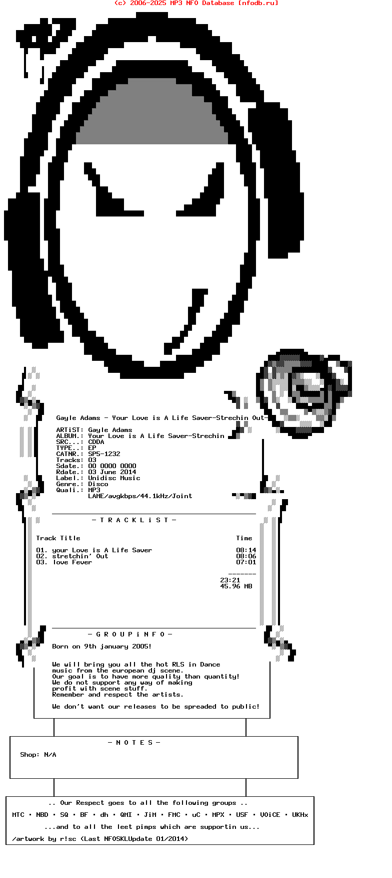 Gayle_Adams_-_Your_Love_Is_A_Life_Saver-Strechin_Out-Love_Fever-(SP5-1232)-Ep_Cdm-1993-DJ