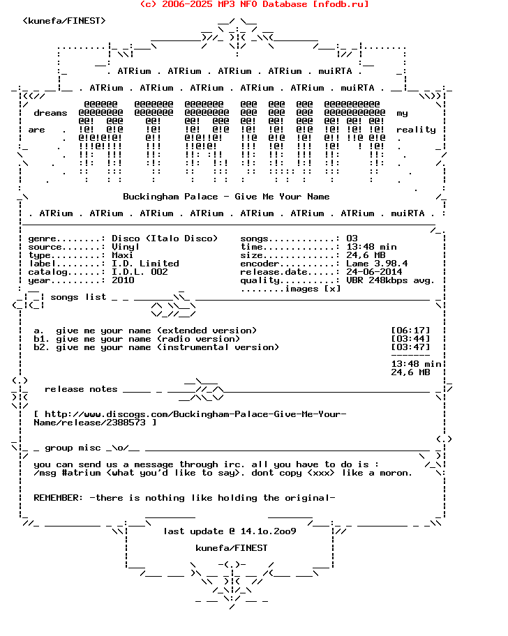 Buckingham_Palace_-_Give_Me_Your_Name-(REPRESS_VINYL)-2010-ATRium