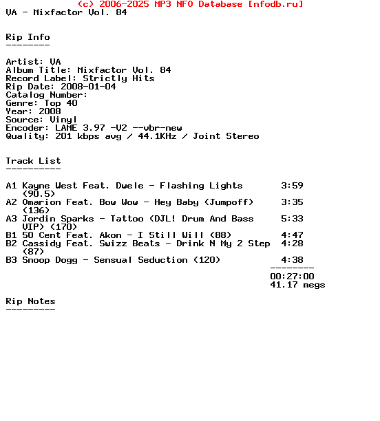 VA-Mixfactor_Vol._84-Bootleg-Vinyl-2008