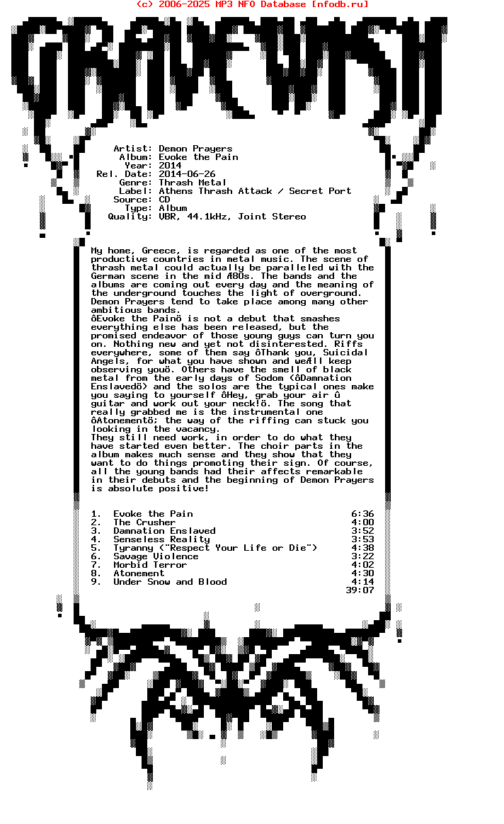 Demon_Prayers-Evoke_The_Pain-2014