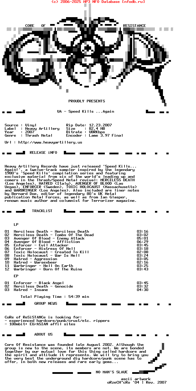 VA-Speed_Kills_Again-Lp_And_Ep-2007-COR