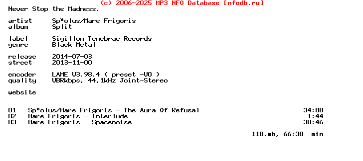 Spuolus-Mare_Frigoris--Split-Tape-2013