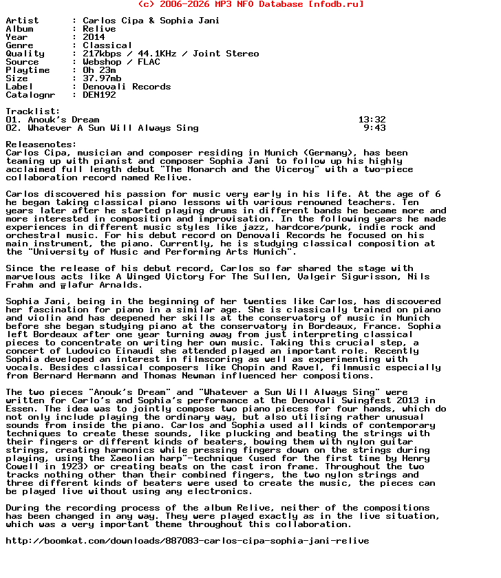 Carlos_Cipa_And_Sophia_Jani-Relive-(DEN192)-WEB-2014