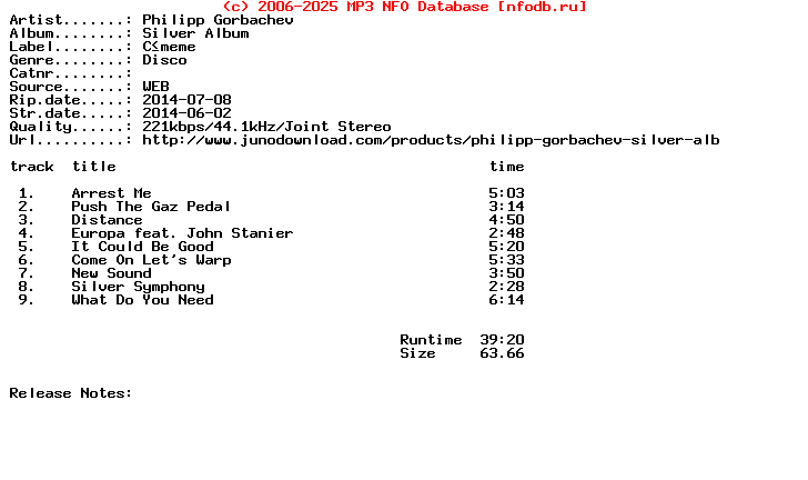 Philipp_Gorbachev-Silver_Album-2014