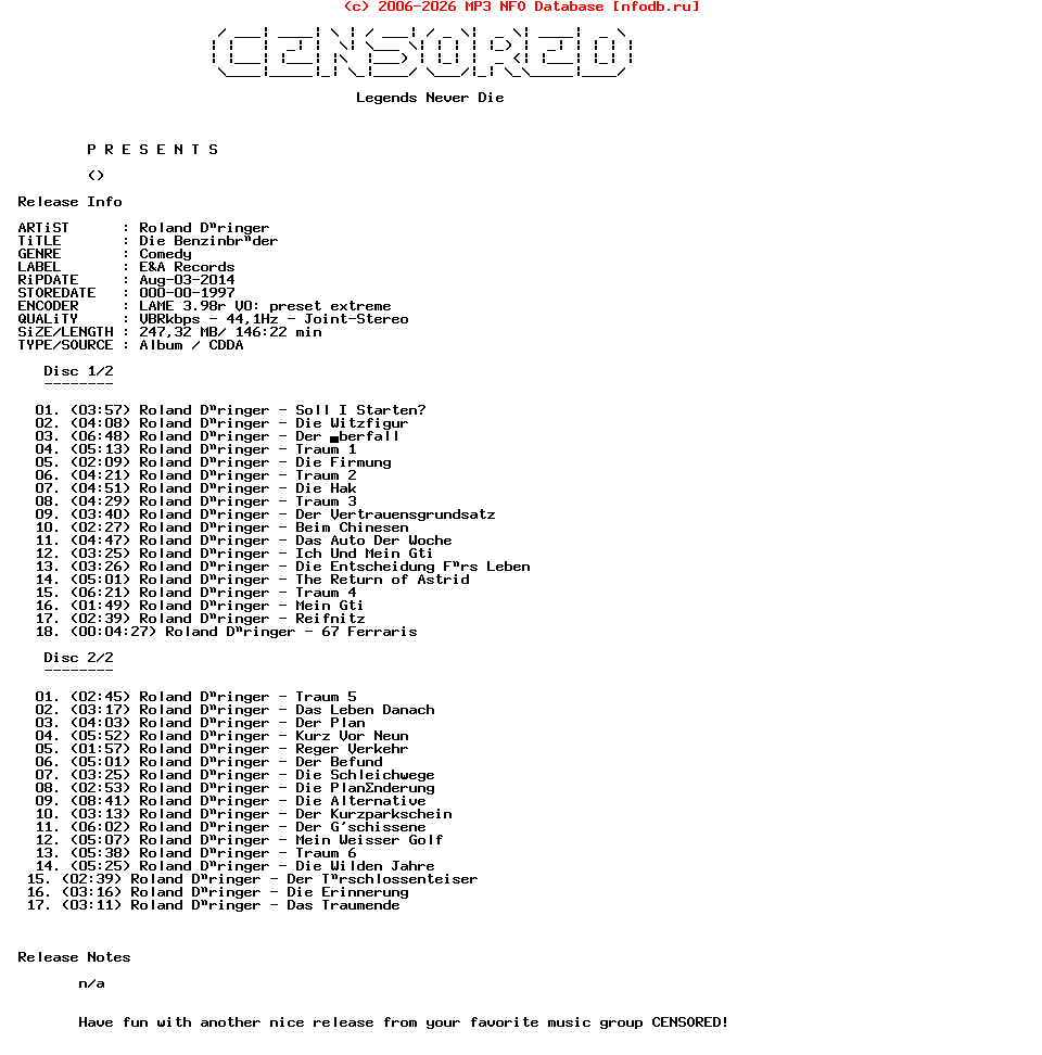 Roland_Dueringer-Die_Benzinbrueder-2CD-DE-1997-Cs