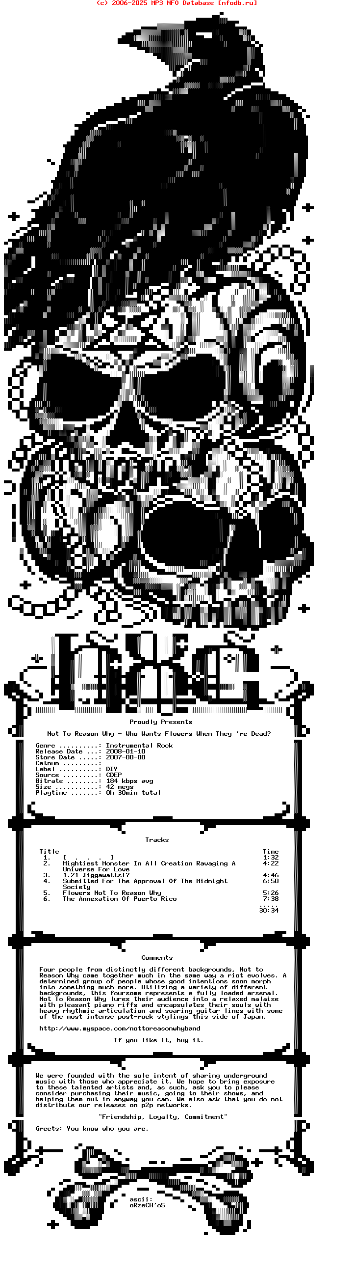 Not_To_Reason_Why-Who_Wants_Flowers_When_They_Re_Dead-CDEP-2007