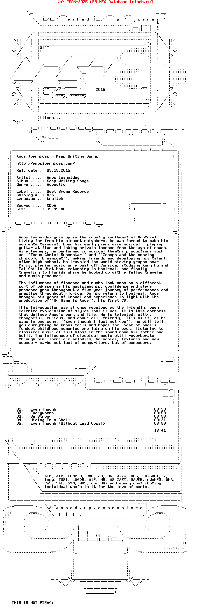 Amos_Joannides--Keep_Writing_Songs-CDEP-2011-WUS