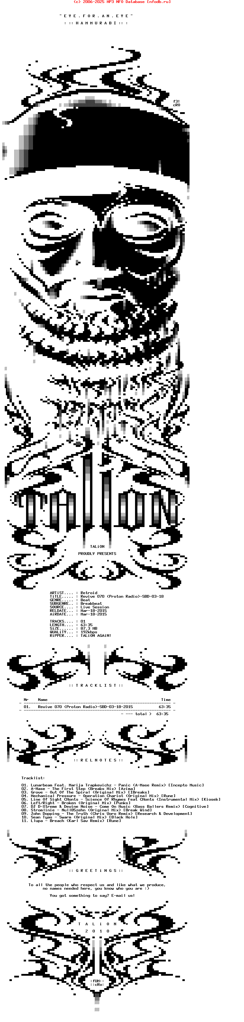 Retroid_-_Revive_070_(PROTON_RADIO)-SBD-03-18-2015-TALiON_INT