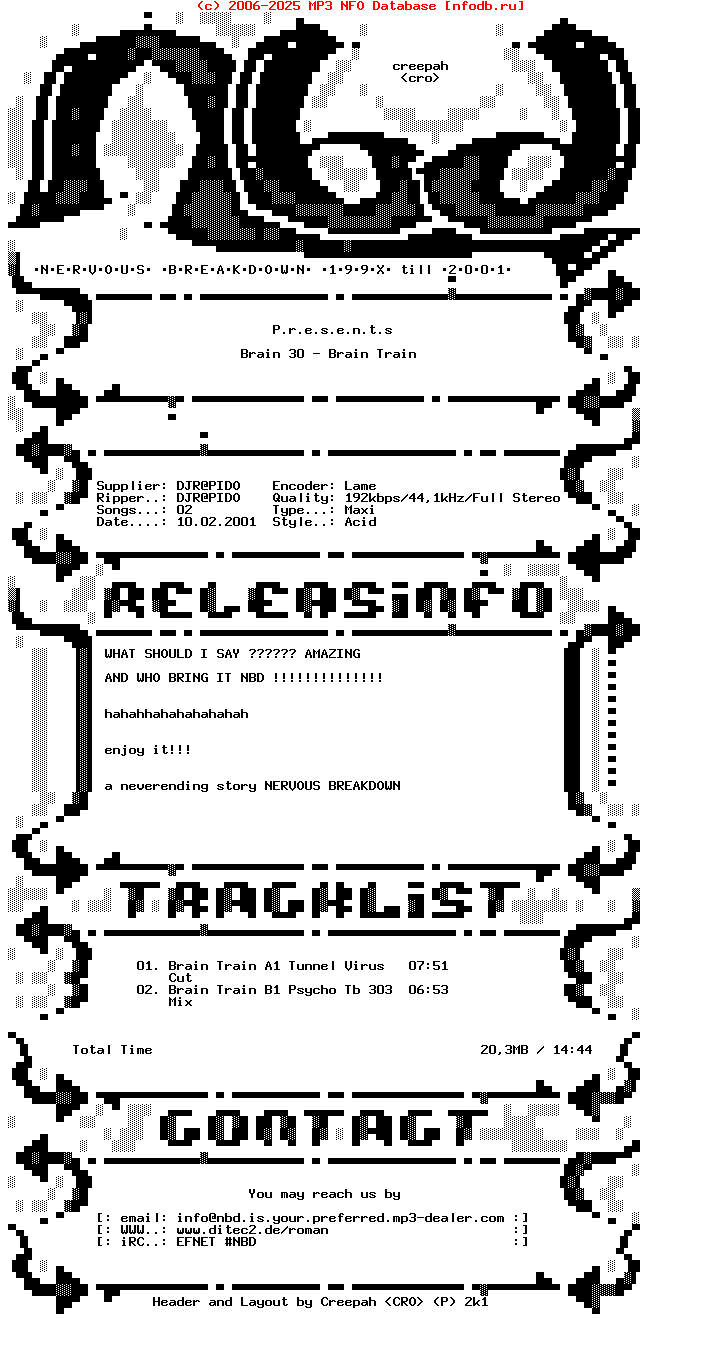 Brain_30_-_Brain_Train-Full_Vinyl-2001-NBD