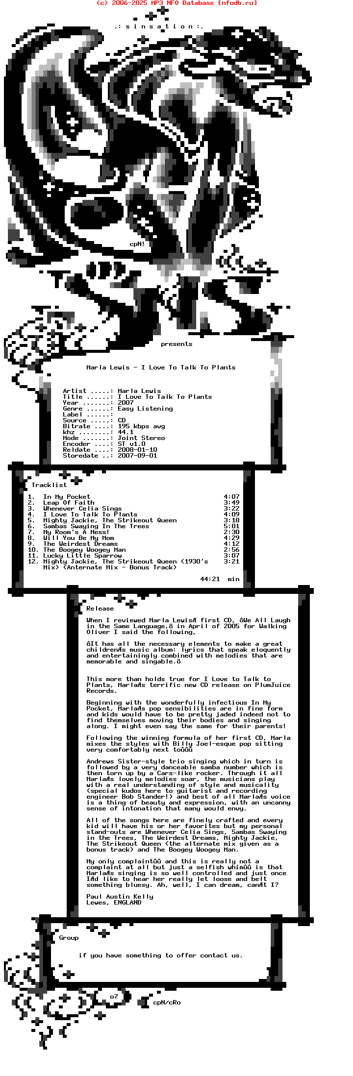 Marla_Lewis-I_Love_To_Talk_To_Plants-2007