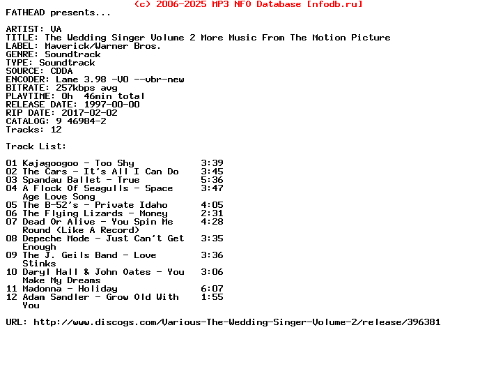 VA-The_Wedding_Singer_Vol_2_More_Music_From_The_Motion_Picture-Ost-1997