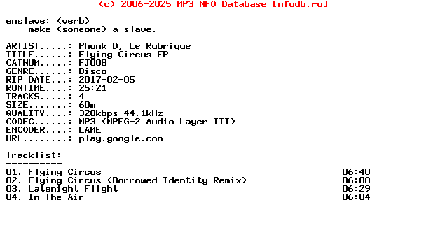 Phonk_D_Le_Rubrique-Flying_Circus_Ep-(FJ008)-WEB-2017