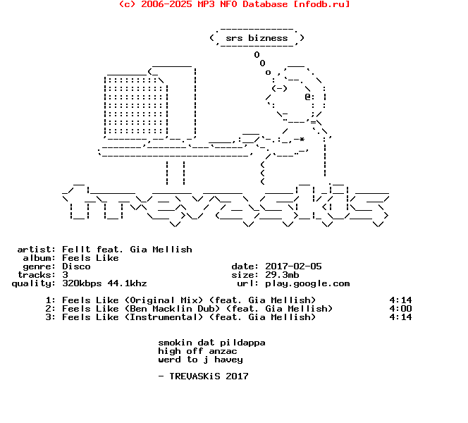 Fellt_Feat_Gia_Mellish-Feels_Like-(MRCC035)-WEB-2017