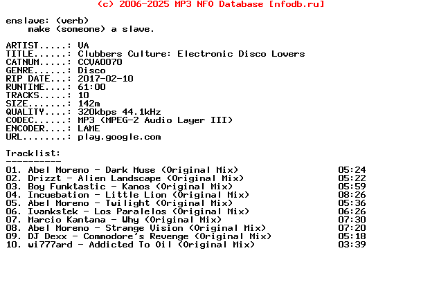 VA-Clubbers_Culture_Electronic_Disco_Lovers-(CCVA0070)-WEB-2017