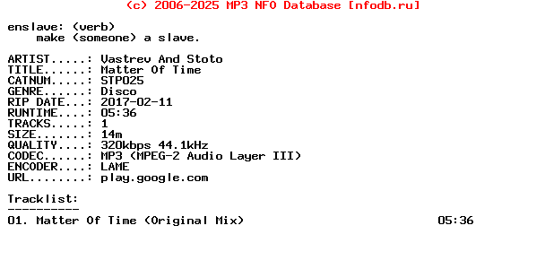 Vastrev_And_Stoto-Matter_Of_Time-(STP025)-WEB-2017