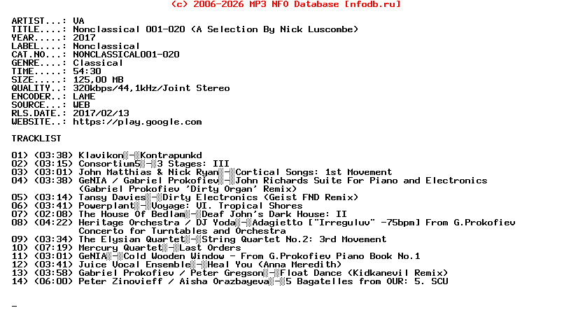 VA-Nonclassical_001-020_(A_SELECTION_BY_NICK_LUSCOMBE)-(NONCLASSICAL001-020)-WEB-2017