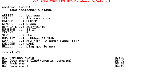 Voilaaa-African_Music-(FVR131)-WEB-2017