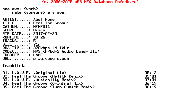 Abel_Pons-Feel_The_Groove-(NFNF011)-WEB-2017