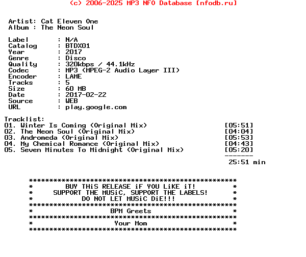 Cat_Eleven_One-The_Neon_Soul-(BTDX01)-WEB-2017
