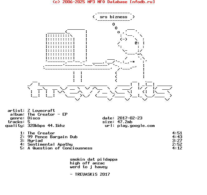 Z_Lovecraft-The_Creator_Ep-(NBD003)-WEB-2017
