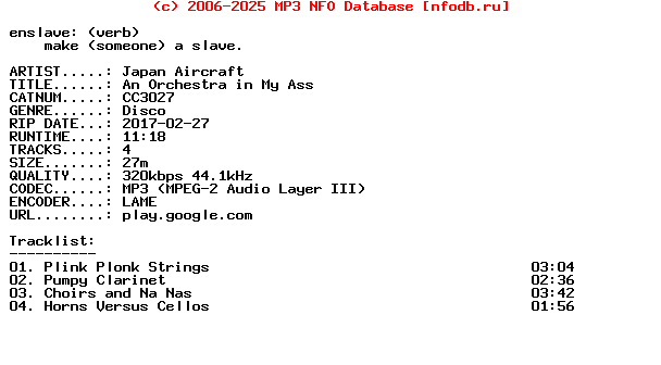 Japan_Aircraft-An_Orchestra_In_My_Ass-(CC3027)-WEB-2012