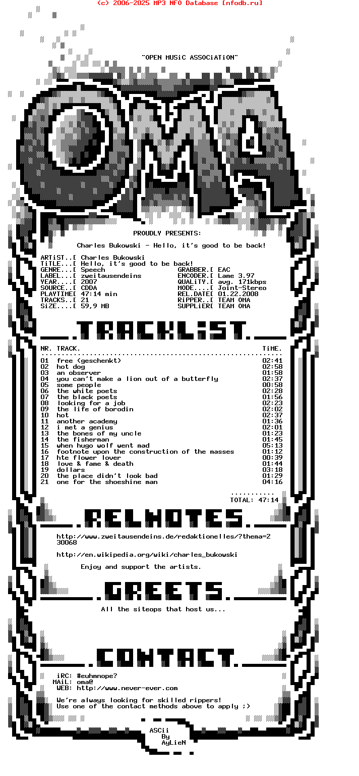 Charles_Bukowski--Hello_Its_Good_To_Be_Back-2007-OMA