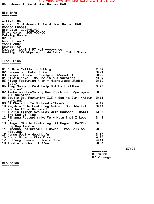 VA-Jones_Tm-Gold_Disc_Vol_868-2007
