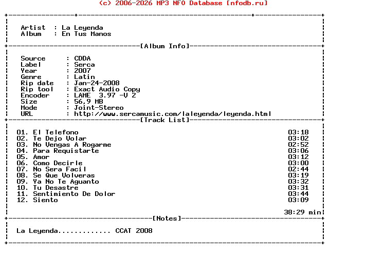 La_Leyenda-En_Tus_Manos-SP-2007