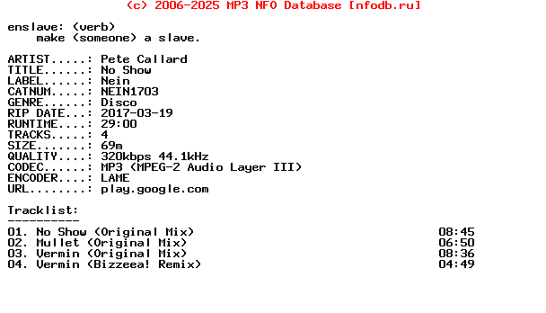 Pete_Callard-No_Show-EP-(NEIN1703)-WEB-2017