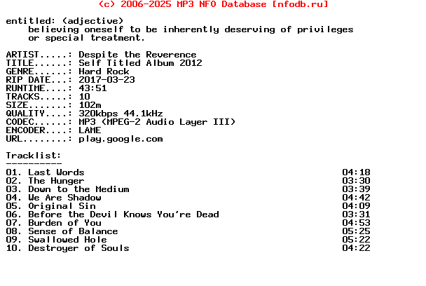 Despite_The_Reverence-Self_Titled_Album_2012-WEB-2012