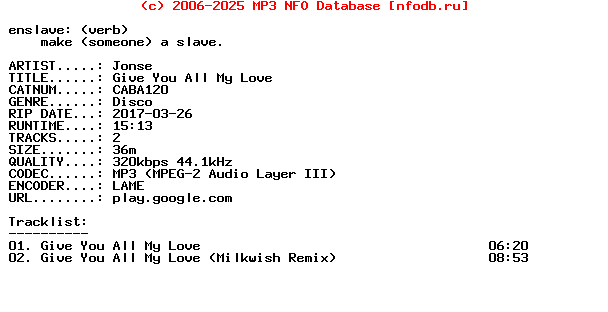 Jonse-Give_You_All_My_Love-(CABA120)-WEB-2017