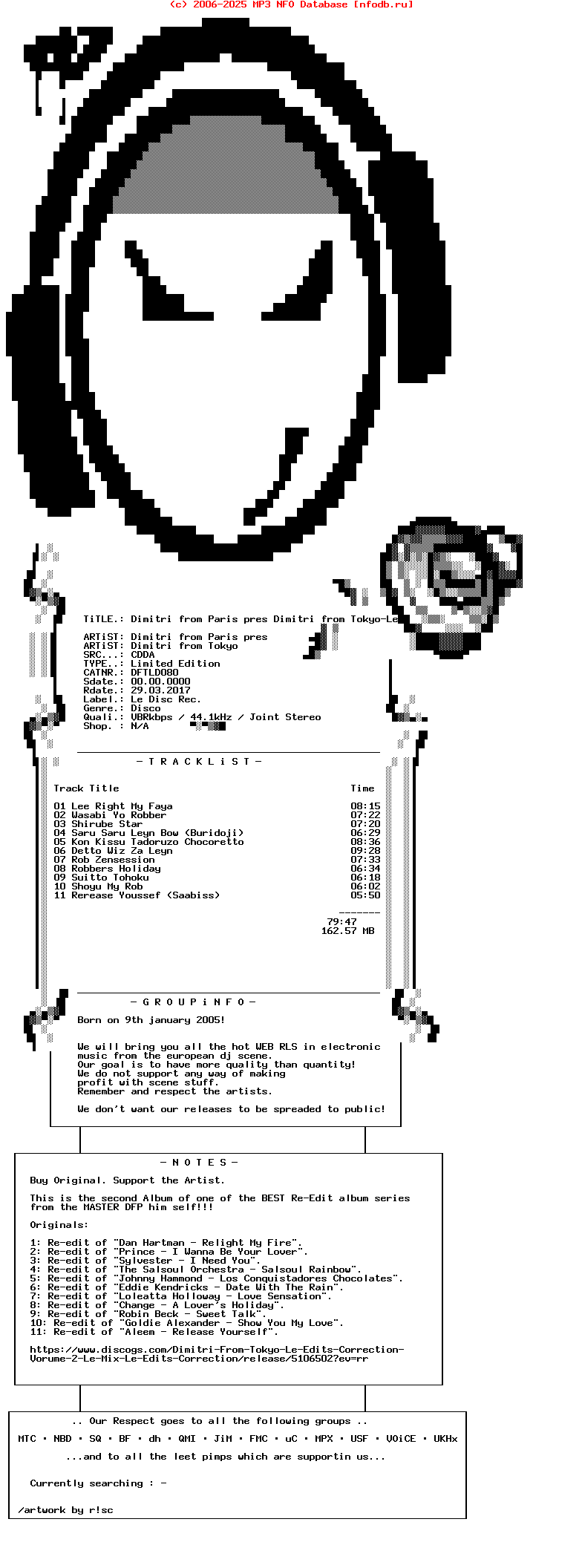 Dimitri_From_Paris_Pres_Dimitri_From_Tokyo_-_Le_Edits_Correction_Vol_2-(DFTLD080)-Limited_Edition_Cda-Le_Disc_Rec.-2013-DJ