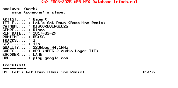 Babert-Lets_Get_Down_(BASSLINE_REMIX)-(DISCOREVENGE025)-WEB-2017