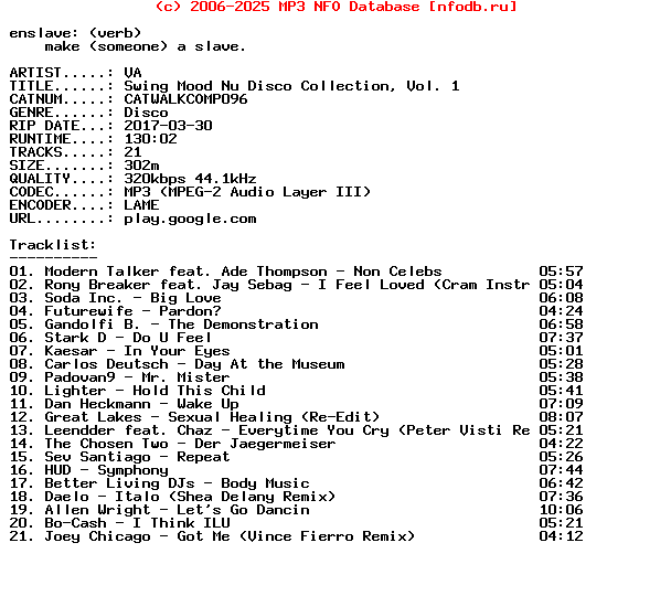 VA-Swing_Mood_Nu_Disco_Collection_Vol_1-(CATWALKCOMP096)-WEB-2017