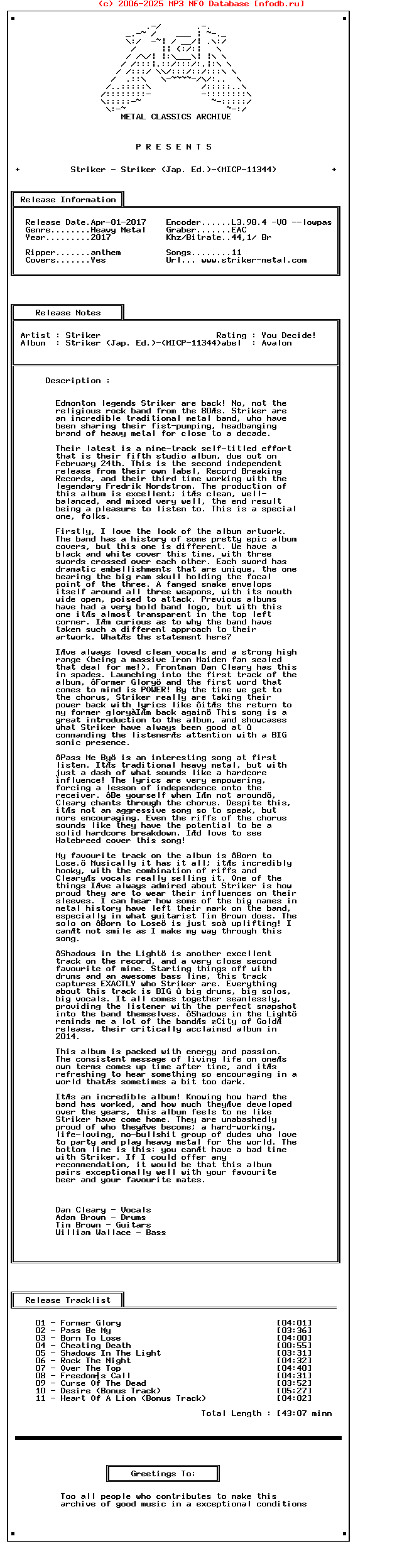 Striker_-_Striker_(JAP._ED.)-(MICP-11344)-2017-Mca_Int