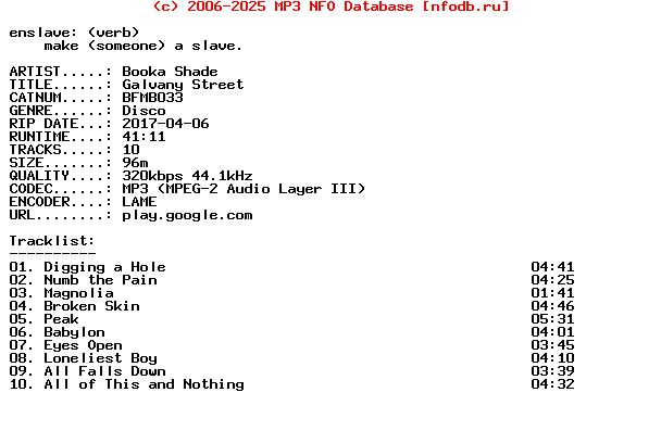 Booka_Shade-Galvany_Street-(BFMB033)-WEB-2017