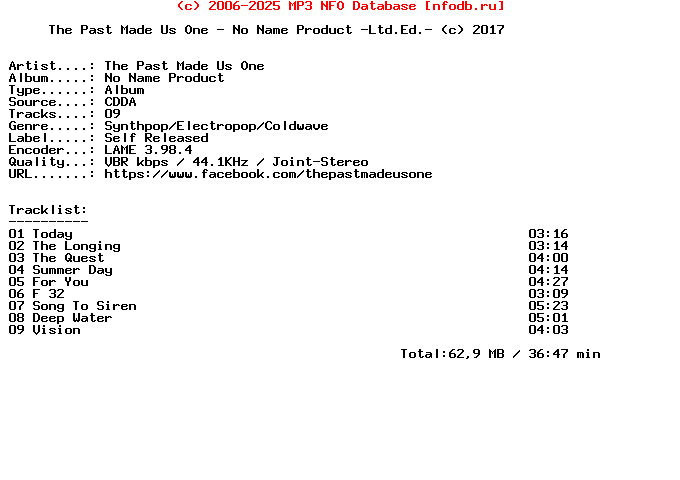 The_Past_Made_Us_One-No_Name_Product-Ltd.Ed.-2017