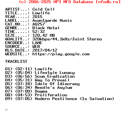 Cold_Cell-Lowlife-(AV257)-WEB-2015