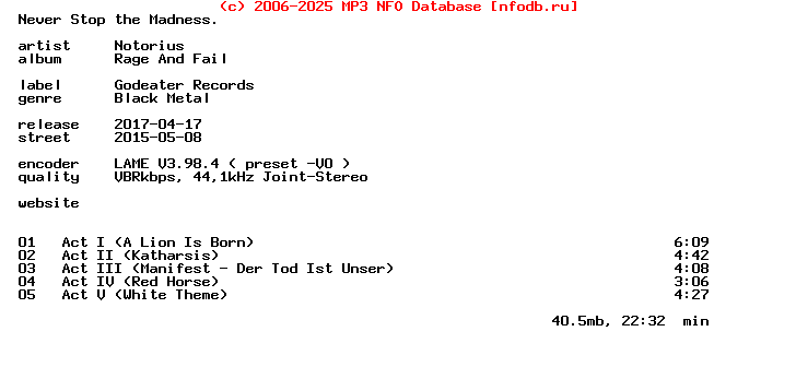 Notorius-Rage_And_Fail-EP-2015
