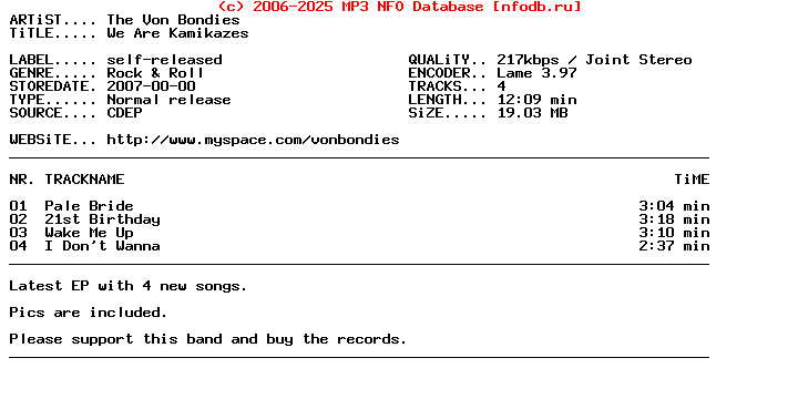 The_Von_Bondies--We_Are_Kamikazes-CDEP-2007