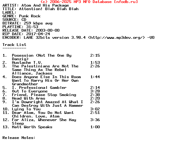 Atom_And_His_Package-Attention_Blah_Blah_Blah-2003