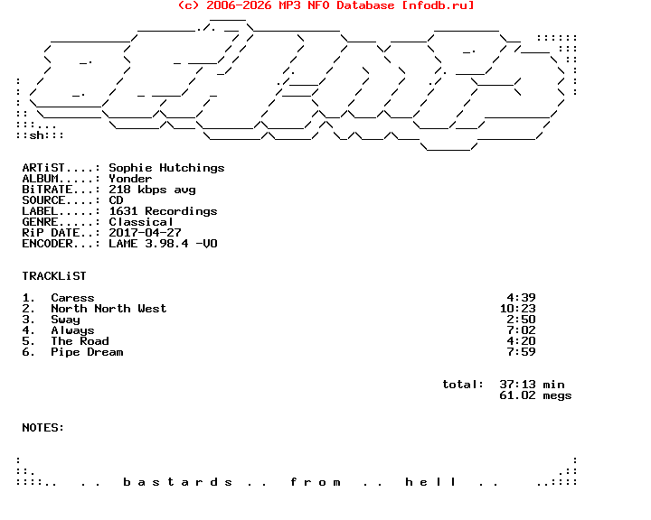 Sophie_Hutchings-Yonder-Mdc105-Retail-CD-2017