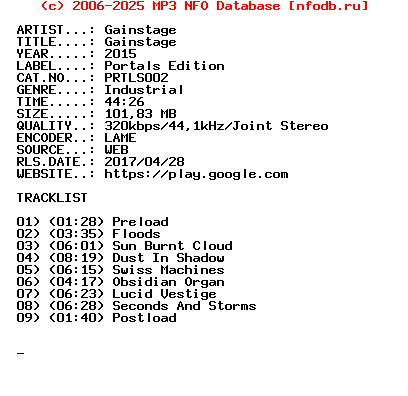 Gainstage-Gainstage-(PRTLS002)-WEB-2015